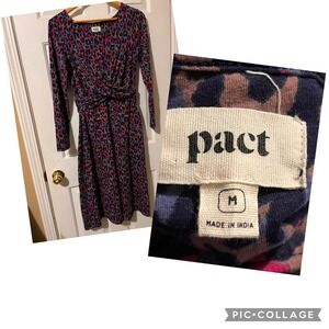 Pact Multicolor Longsleeve Dress - Size Medium